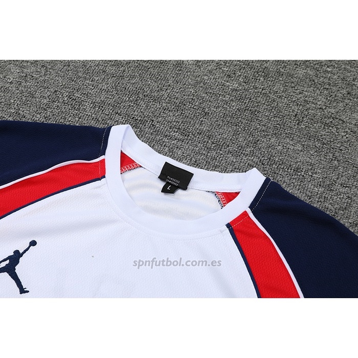Chandal del Paris Saint-Germain Jordan Manga Corta 2022-2023 Blanco - Pantalon Corto